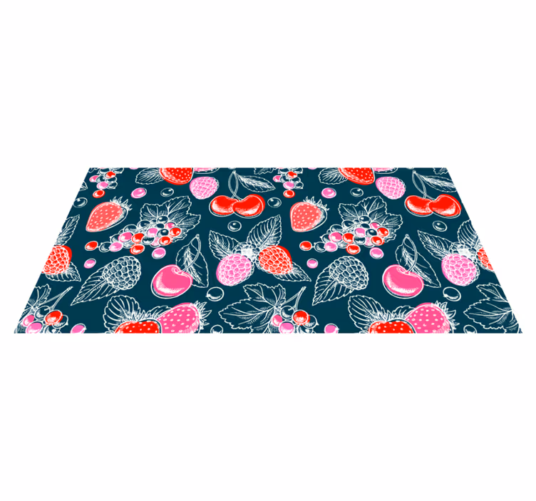 Tapis vinyle cuisine illustration d'un tableau de fruits - TenStickers