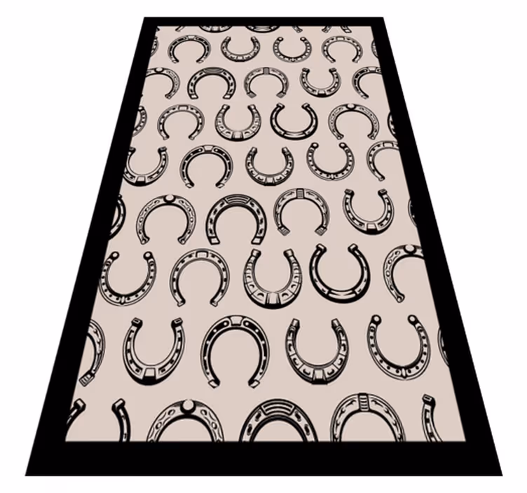 Tapis mosaique vinyle motif de fer à cheval - TenStickers