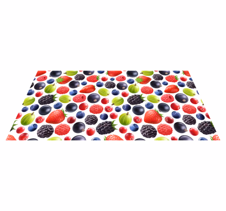 Tapis vinyle cuisine collection de baies - TenStickers