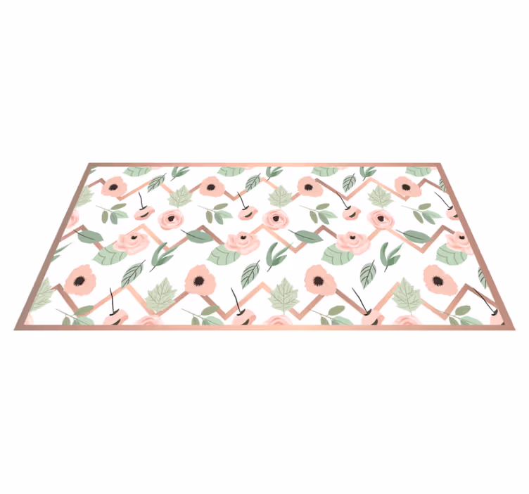 Tapis vinyle fleurs et plantes concept de feuille botanique - TenStickers