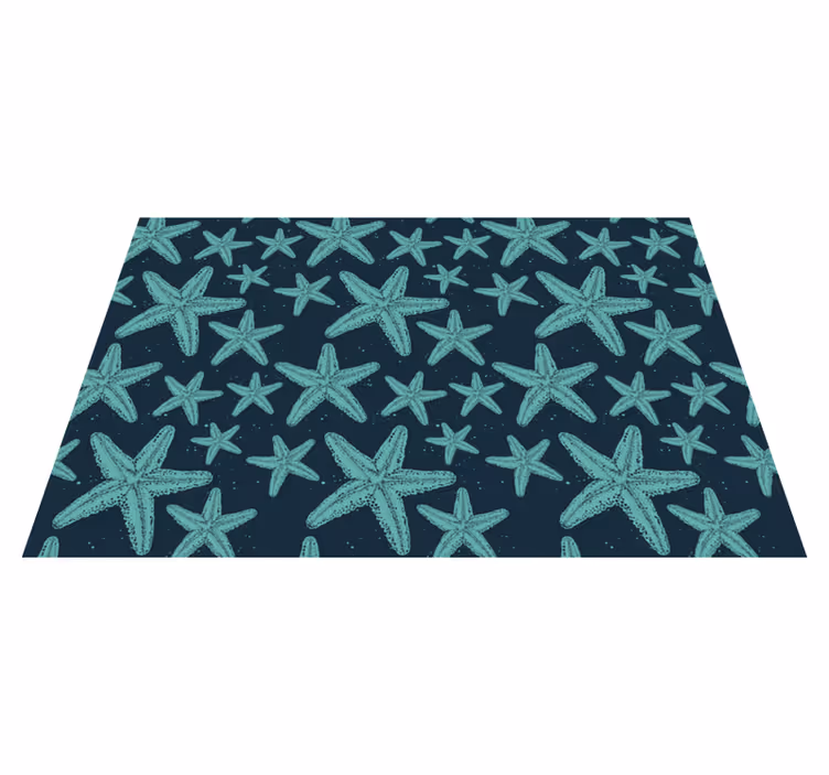 Tapis vinyle nature motif étoile de mer - TenStickers