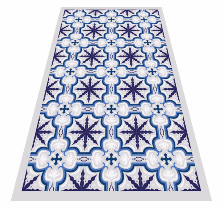 Tapis vinyle retro Floral beija - TenStickers