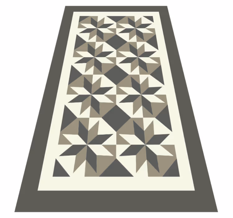 Tapis vinyle cuisine motif en étoile - TenStickers