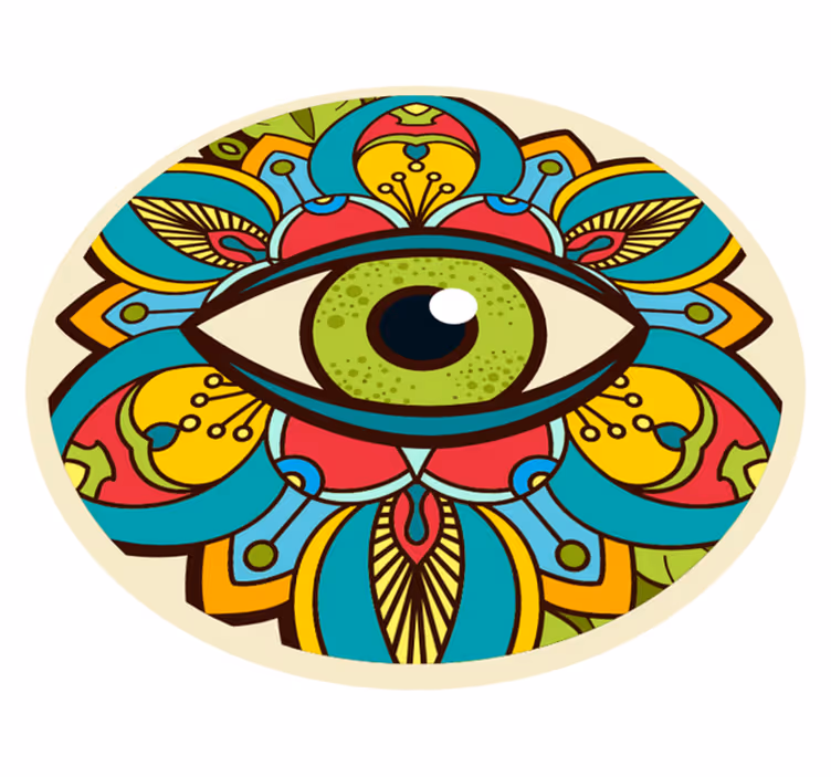 tapis vinyle cuisine Oeil de fatima - TenStickers