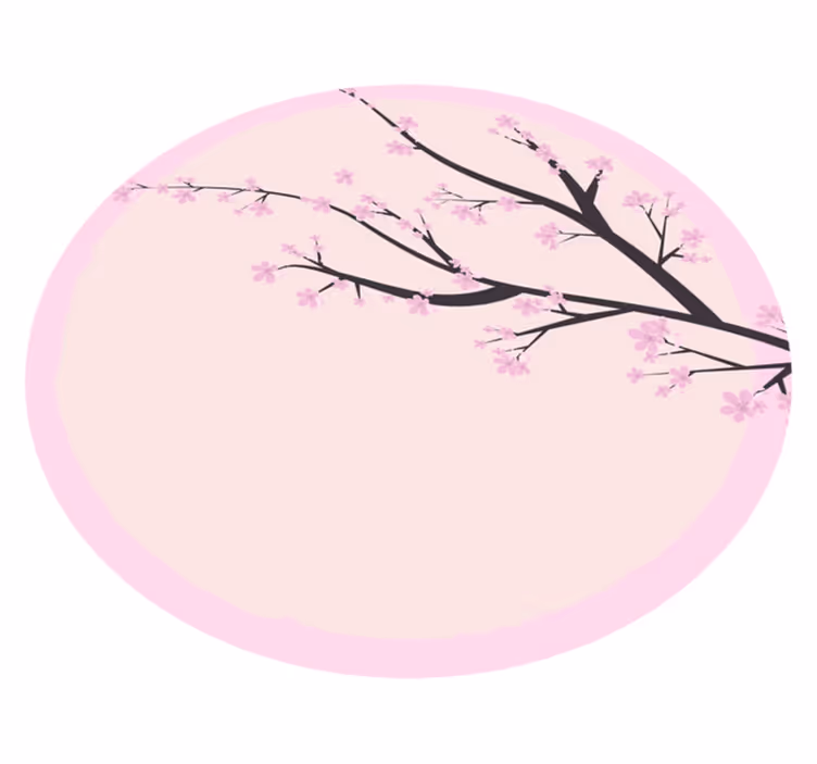 tapis vinyle cuisine Arbre en fleurs japonais - TenStickers