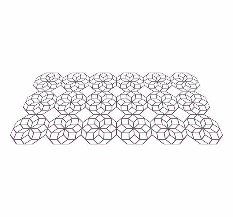 Tapis vinyle carreaux Carreaux octogonaux élégants - TenStickers