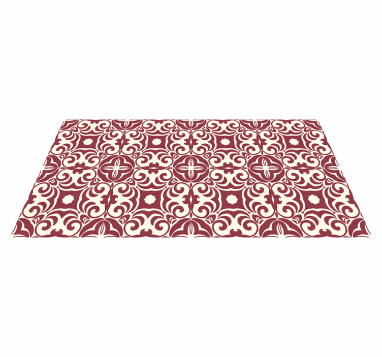 Tapis vinyle chambre concept floral complexe - TenStickers