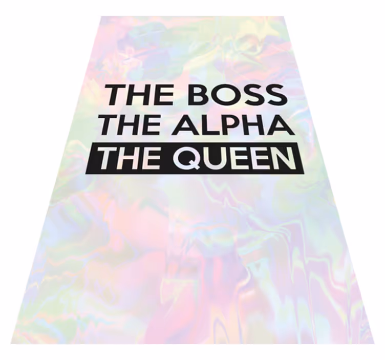 Tapis vinyle personnalisé phrase de motivation personnalisée - TenStickers