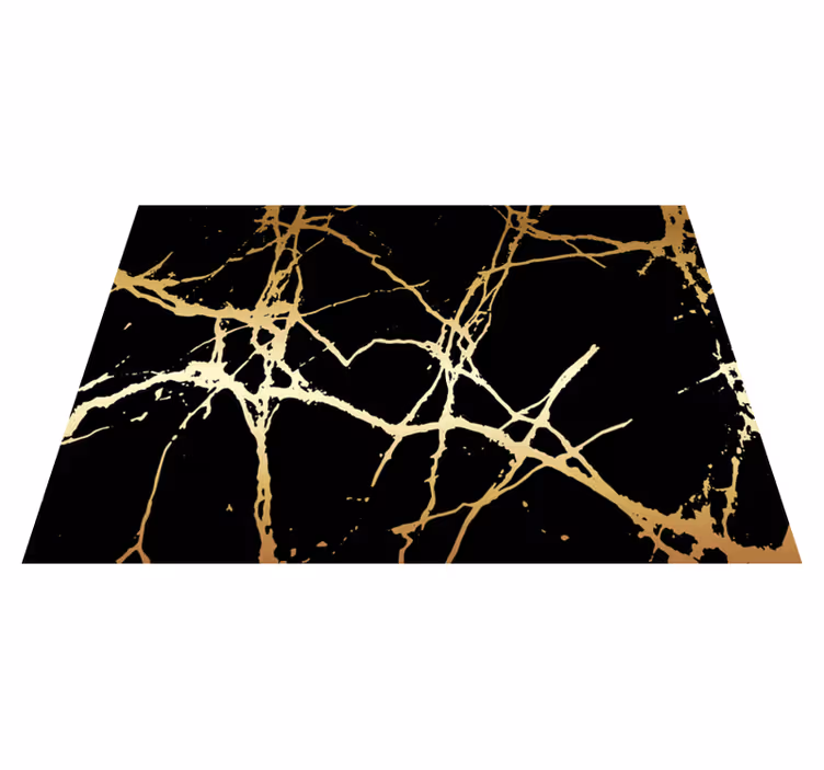 Tapis vinyle effet pierre Roche noire - TenStickers