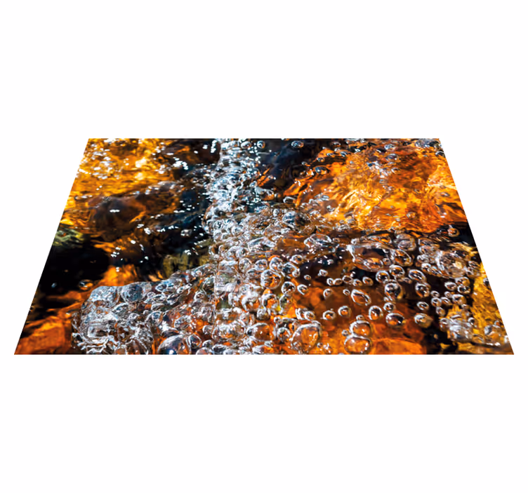 Tapis vinyle effet pierre Pierres sous-marines - TenStickers