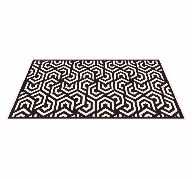 Tapis vinyle retro Vintage hypnotique - TenStickers