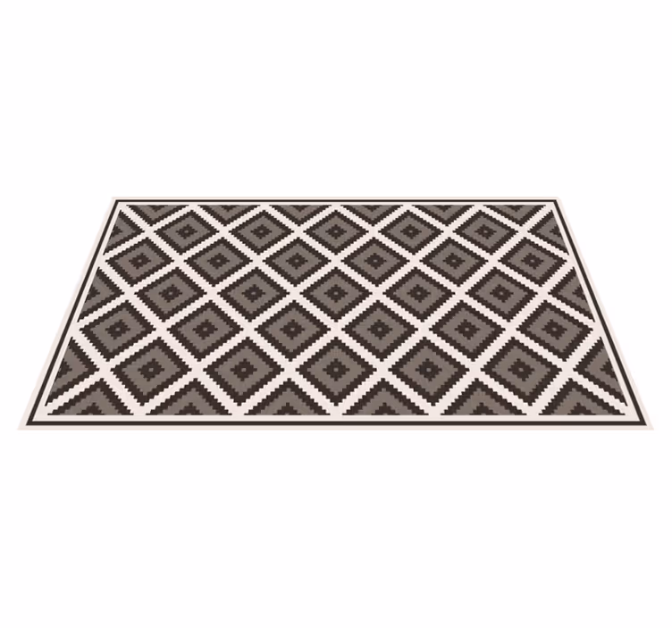 Tapis vinyle géométrique concept de diamant - TenStickers