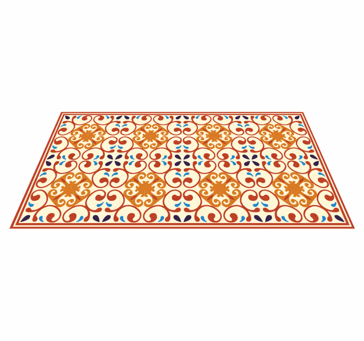 Tapis vinyle retro Carreaux vintage - TenStickers