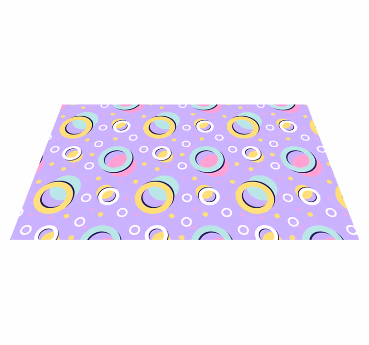 Tapis vinyle autres tapis éléments circulaires animés - TenStickers