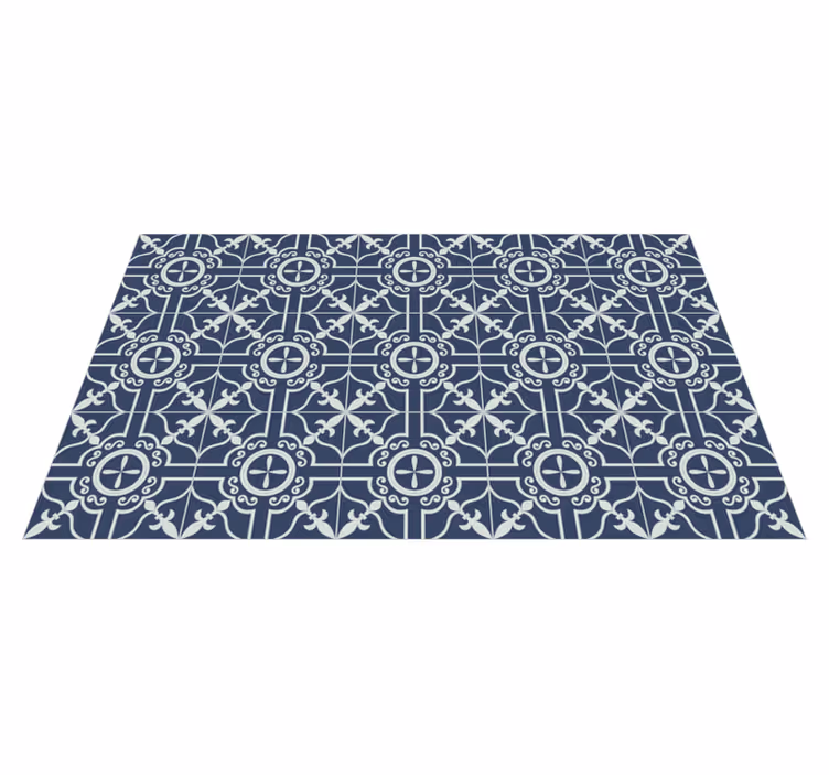 Tapis vinyle chambre motif de carreaux classiques - TenStickers
