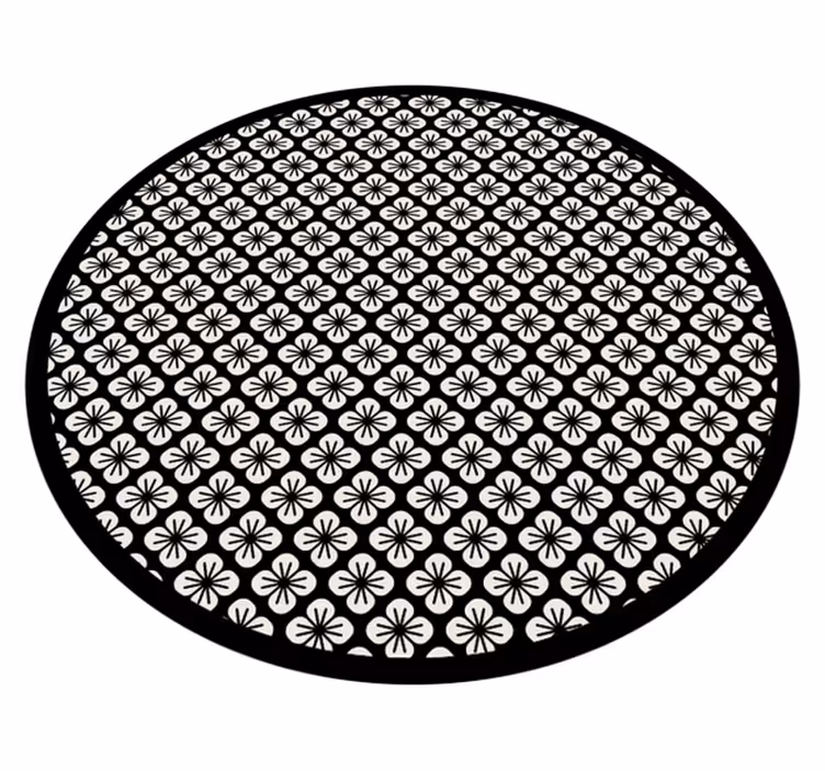 tapis vinyle cuisine Cuisine noir et blanc minimaliste - TenStickers