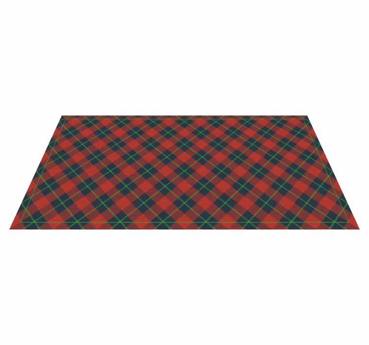 Tapis vinyle retro Tartan écossais - TenStickers