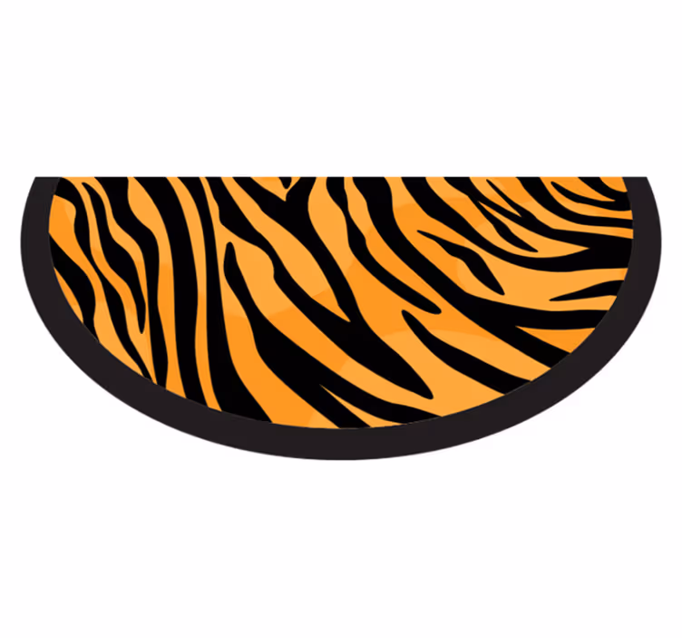 Tapis vinyle animal motif rayures de tigre - TenStickers
