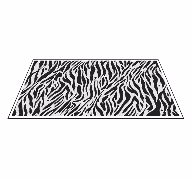 Tapis vinyle animal motifs à rayures zébrées - TenStickers