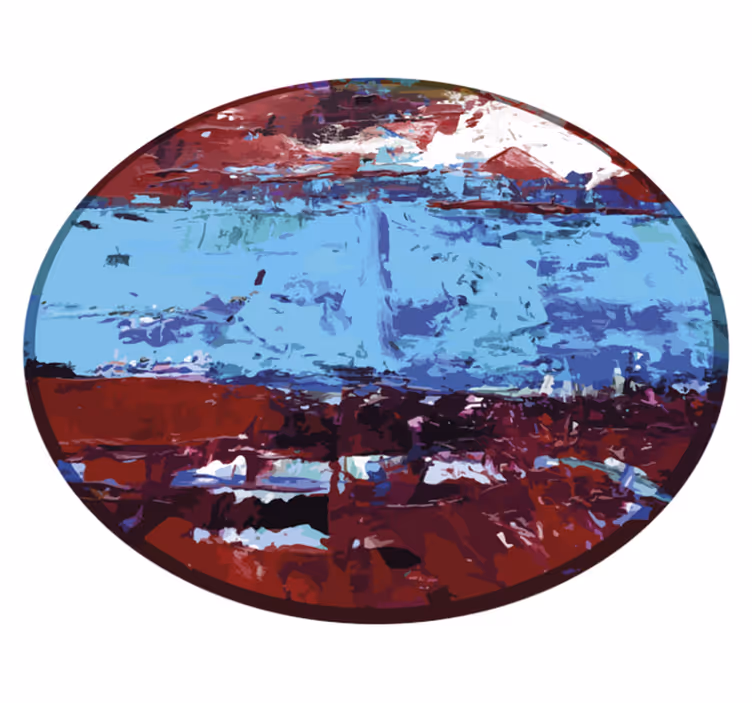 Tapis vinyle moderne Tapis multicolore - TenStickers
