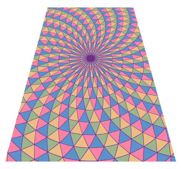 tapis vinyle chambre Triangles 3d abstraits - TenStickers