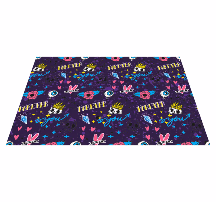Tapis vinyle autres tapis pour toujours tu conçois - TenStickers