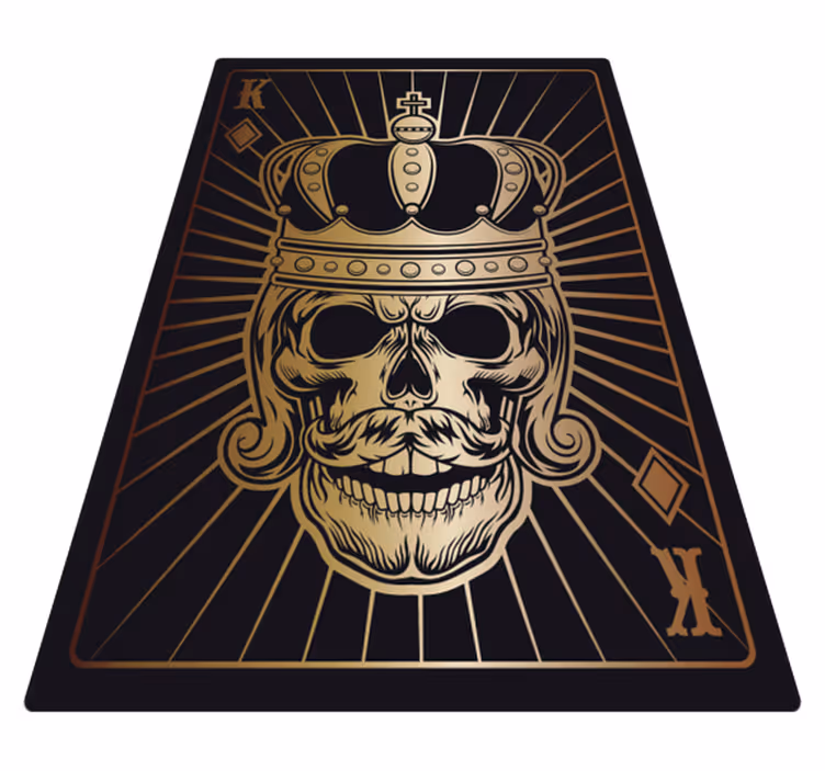 Tapis vinyle halloween motif de couronne de crâne - TenStickers