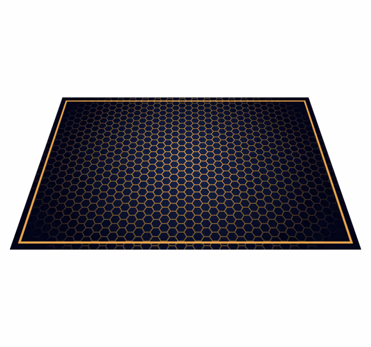 Tapis vinyle géométrique nid d'abeille chic - TenStickers