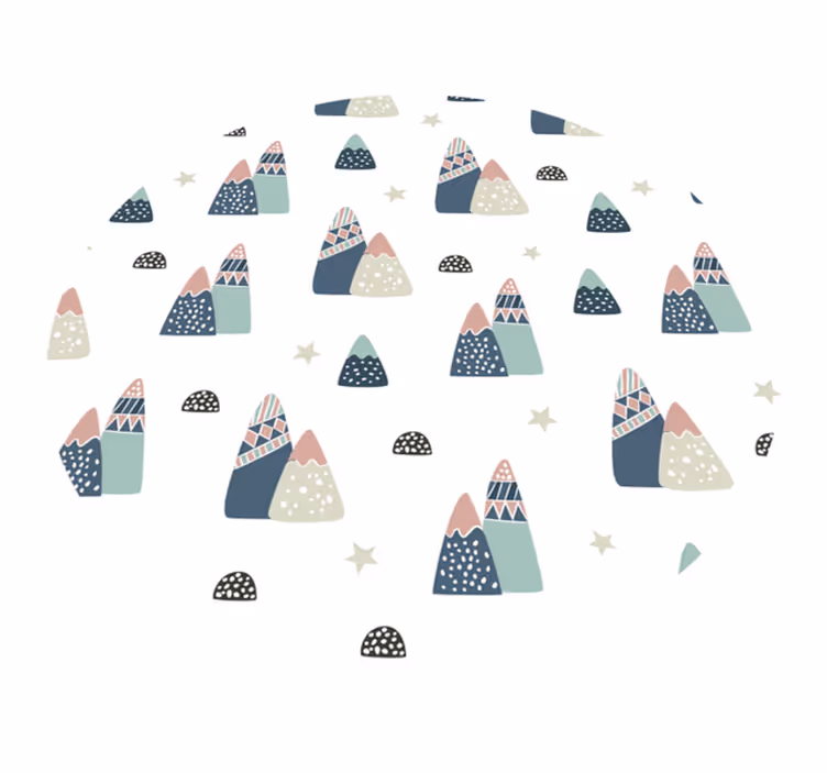 Tapis vinyle pour enfants Montagnes nordiques - TenStickers