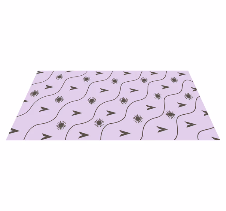 Tapis vinyle design moderne motif de vague vibrant - TenStickers