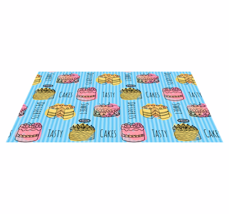 Tapis vinyle cuisine délices sucrés - TenStickers