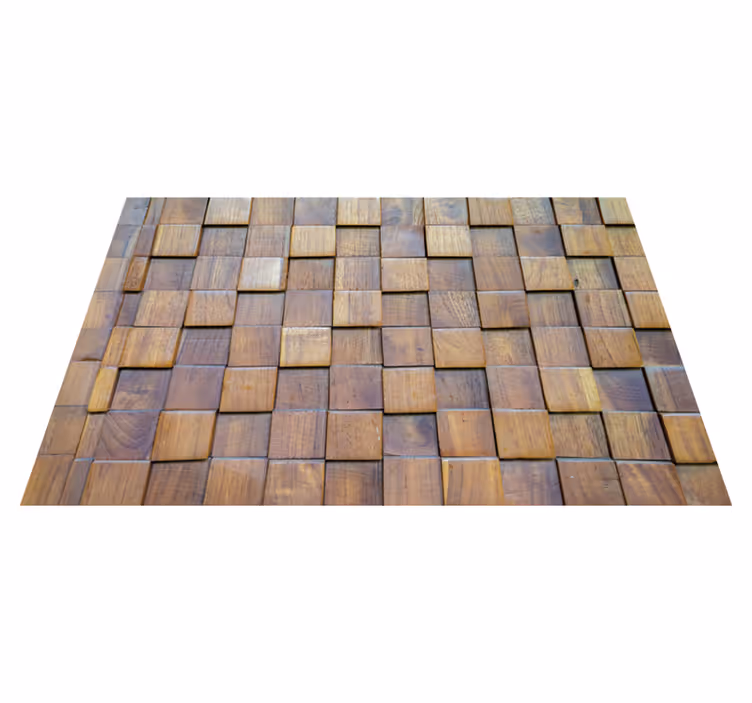 Tapis vinyle en bois Texture 3d de panneau en bois - TenStickers