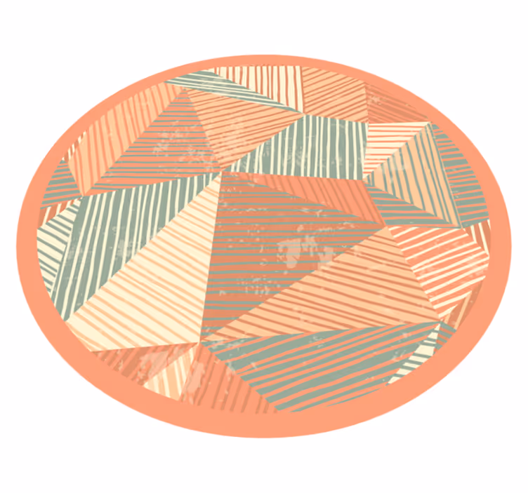 Tapis vinyle formes géométriques art moderne - TenStickers