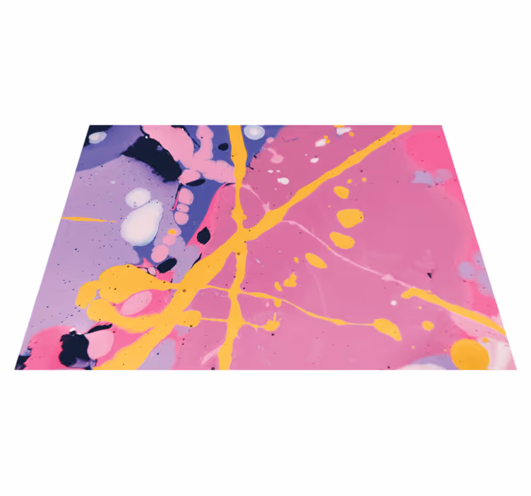 Tapis vinyle art éclaboussures de couleurs - TenStickers