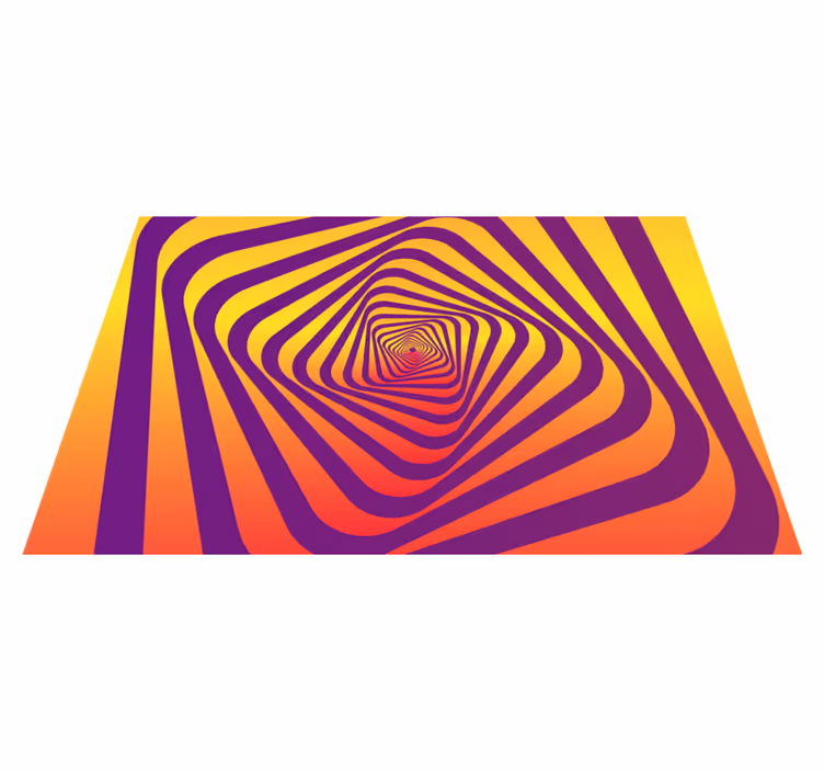 Tapis vinyle moderne Art moderne vortex coloré - TenStickers