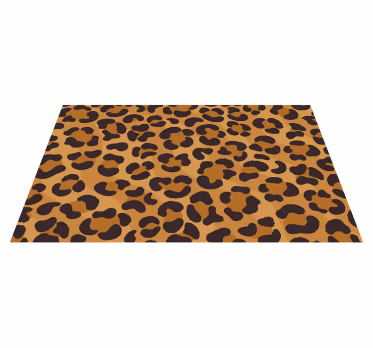 tapis vinyle salon Peau de jaguar - TenStickers
