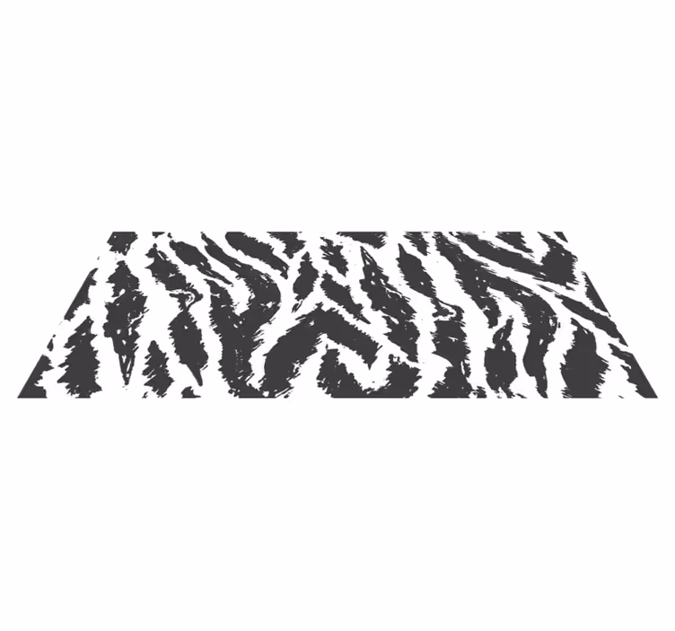 tapis vinyle salon Peau de tigre - TenStickers