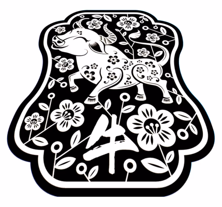 tapis vinyle salon Vache classique - TenStickers