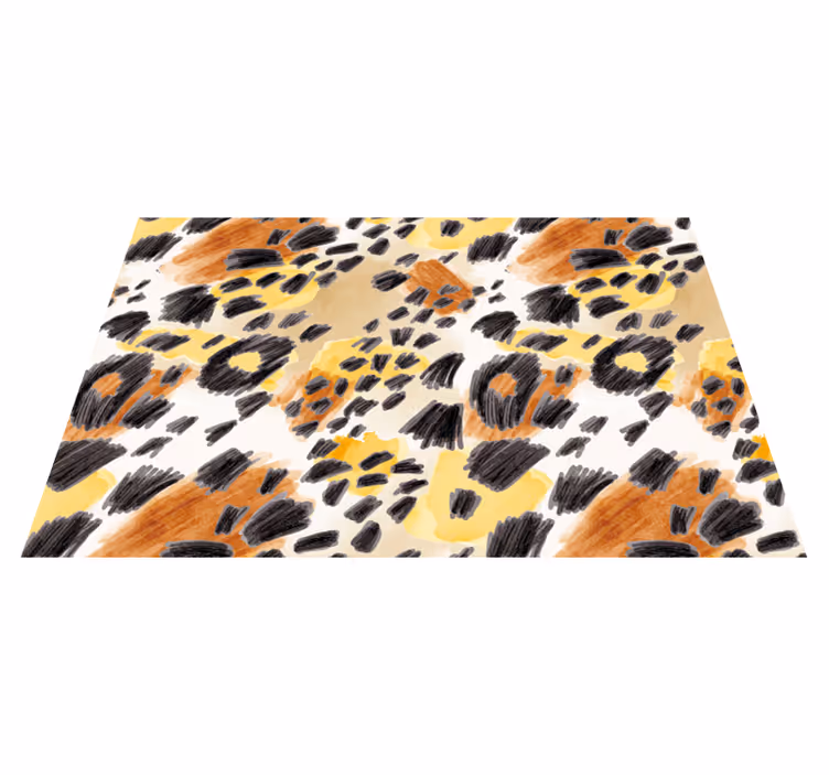 tapis vinyle salon Imprimé animal félin - TenStickers