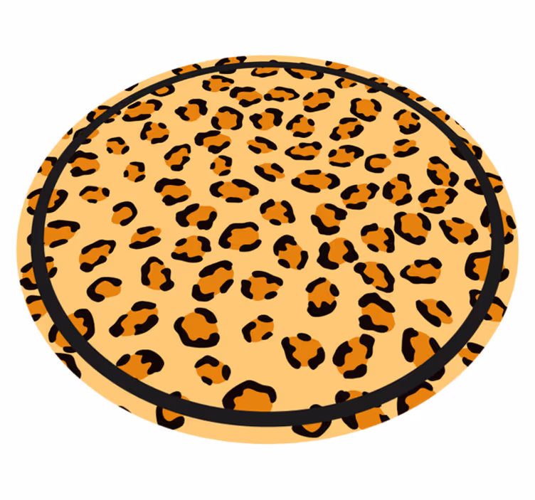 Tapis vinyle animal motif léopard classique - TenStickers