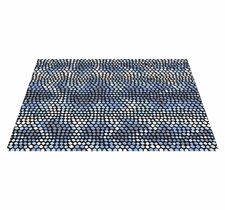 Tapis mosaique vinyle élément de point circulaire - TenStickers