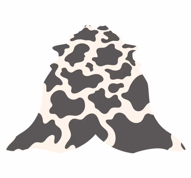 Tapis vinyle animal concept de peau de vache - TenStickers