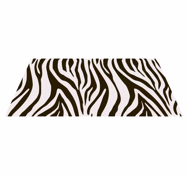 Tapis vinyle animal motif rayures zèbre - TenStickers