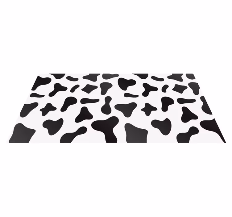 Tapis vinyle animal Impression de vache - TenStickers