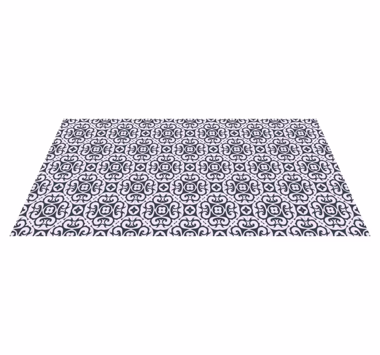 Tapis vinyle carreaux Effet de tuile de comète - TenStickers