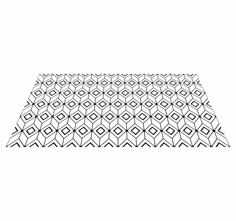 Tapis vinyle Effet tuiles géométriques Athènes - TenStickers