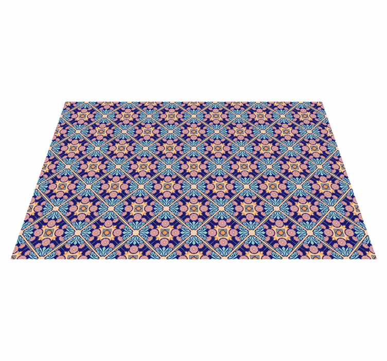 Tapis vinyle à carreaux de style méditerranéen - TenStickers