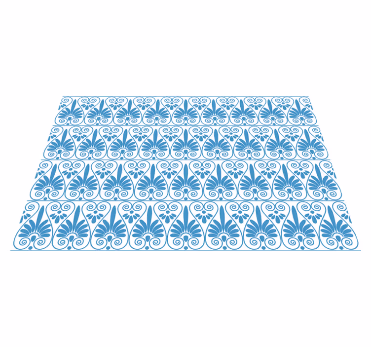 Tapis vinyle carreaux Carreaux de style grec - TenStickers