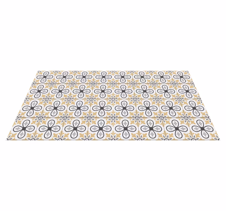 Tapis Vinyle Cuisine Carreaux Rétro - TenStickers