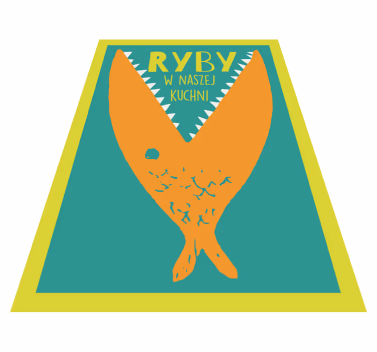 tapis vinyle cuisine Tapis de vinylee de cuisine de poisson vinta - TenStickers